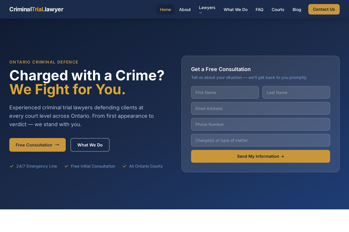 Criminal Trial Lawyer screenshot