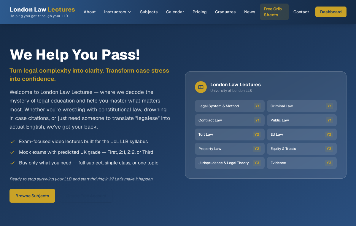 London Law Lectures screenshot