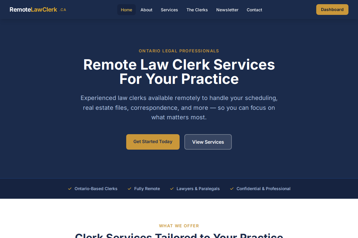 Remote Law Clerk screenshot